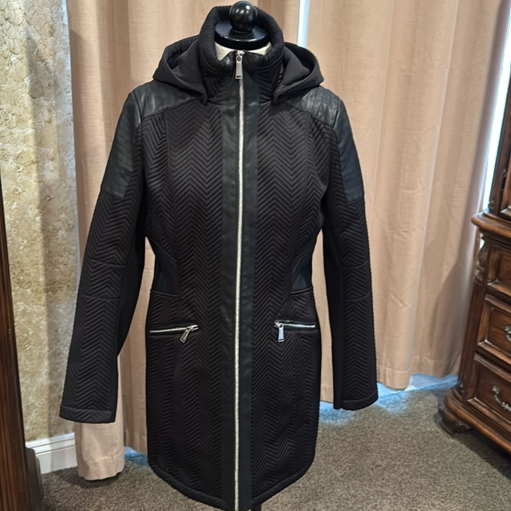 BCBG size medium black coat